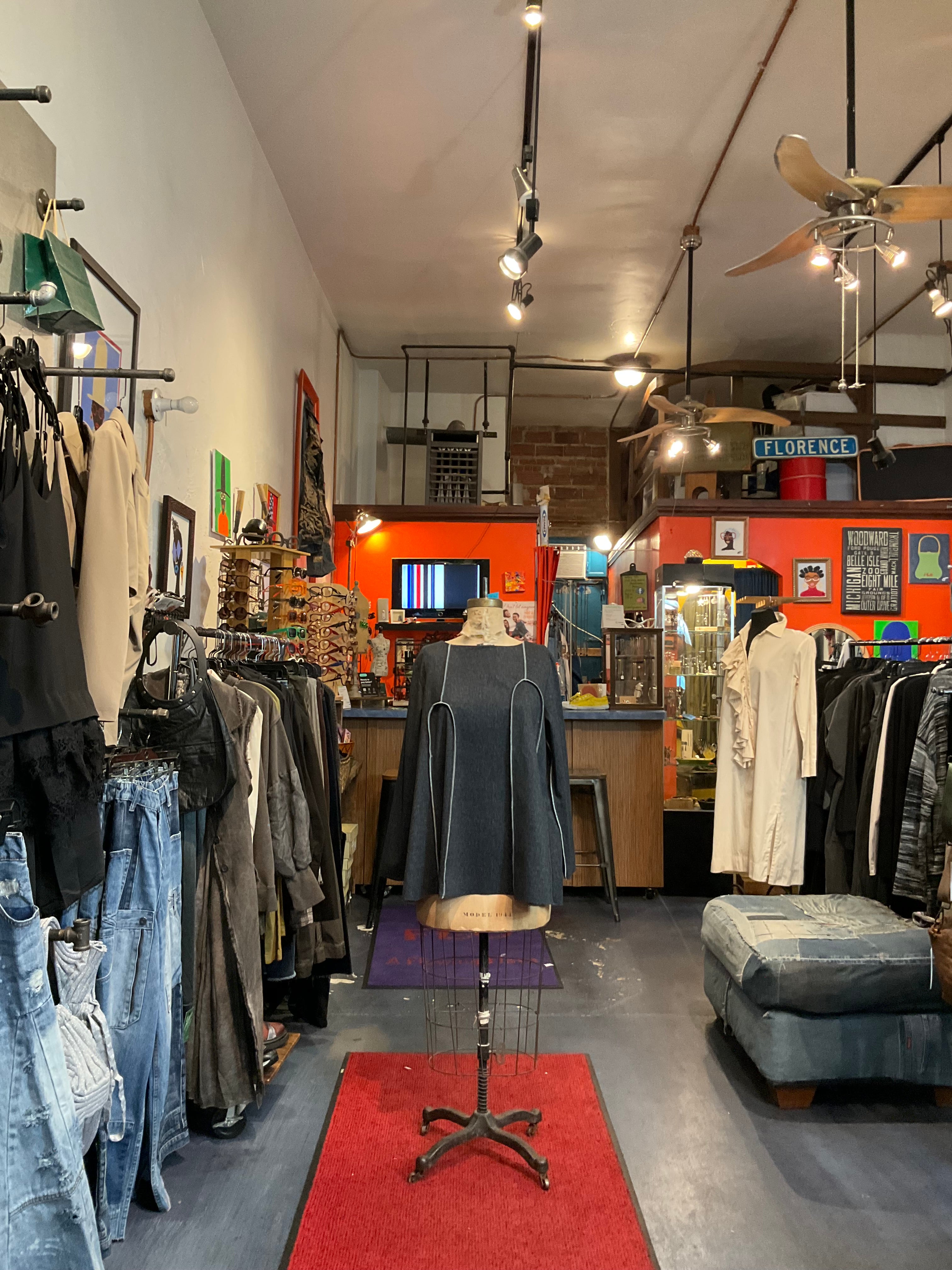 TOP, BLACK DENIM LOOK