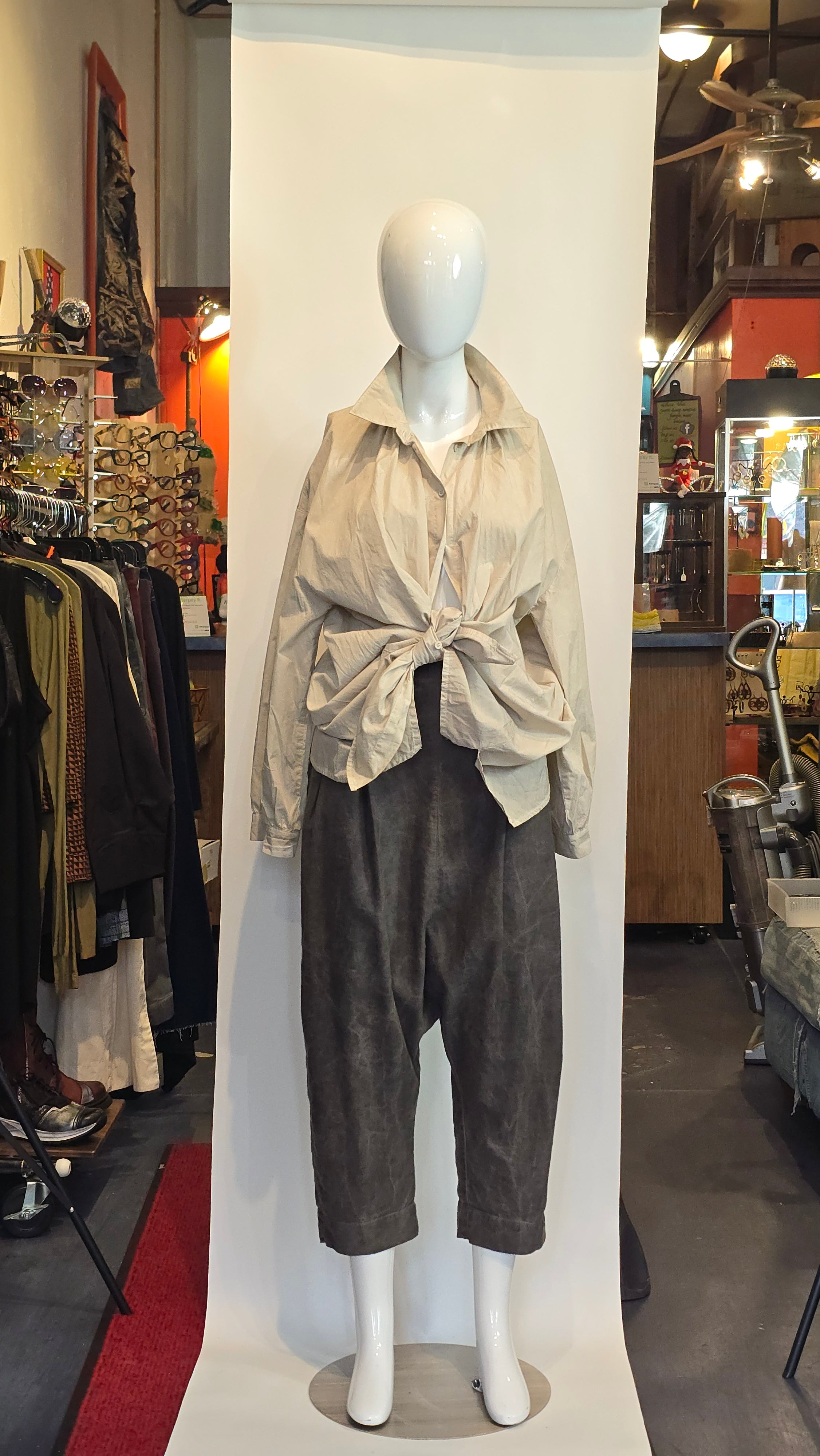 Just a casual drop crotch pant