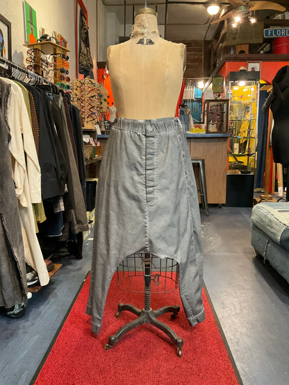 DRANCO Drop-Crotch Trousers – Stonewashed Grey