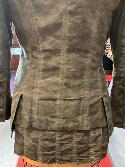 Tailored Soft-Washed Gray Blazer