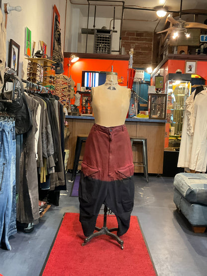 Dip Dye Ombre Drop-Crotch Pants